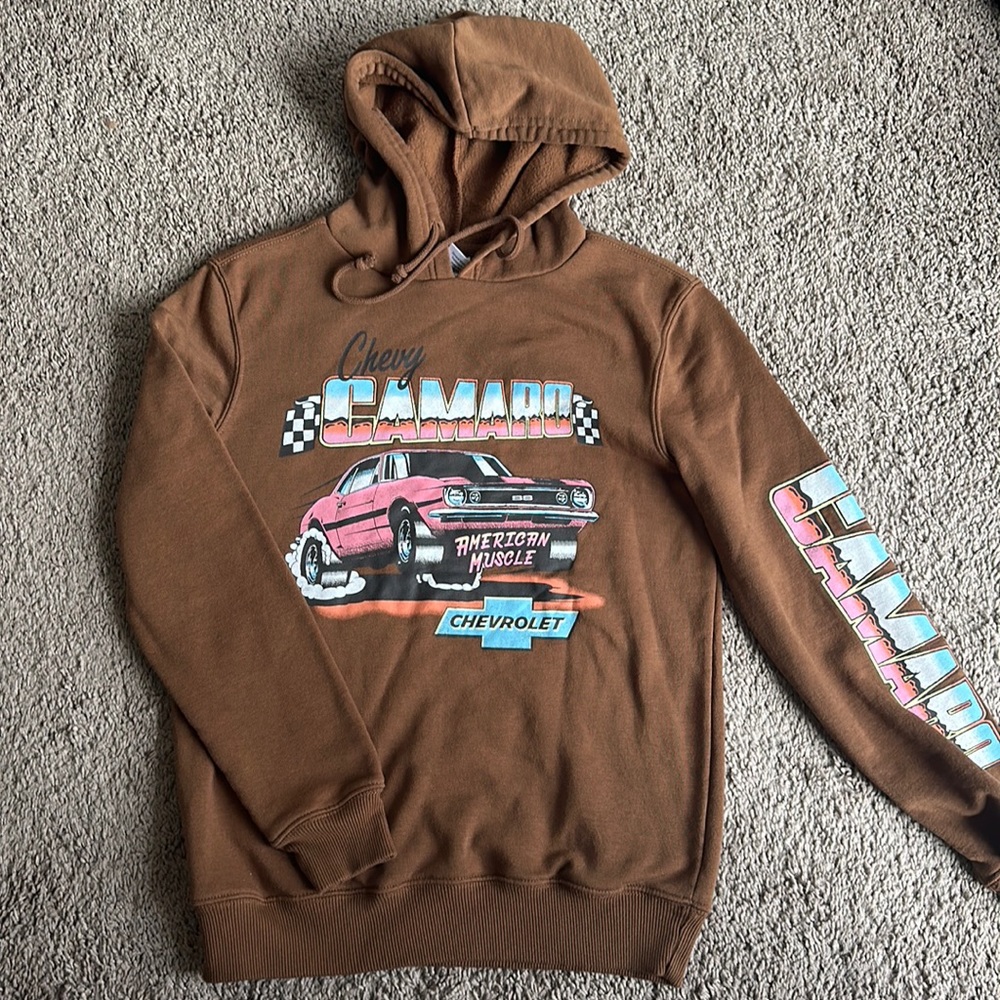 GM Motors Chevy Camaro Hoodie - Extra Small - Brown